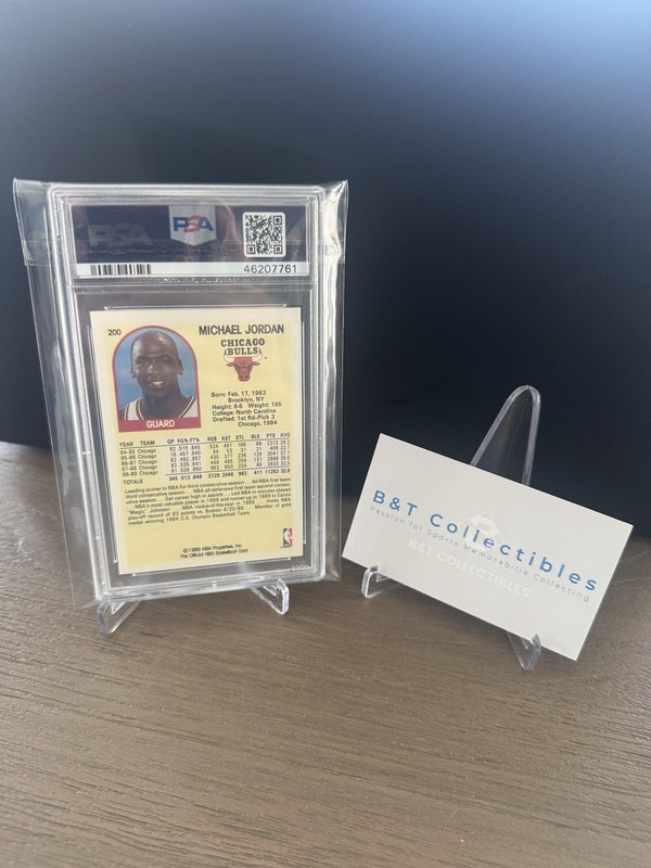 1989 HOOPS MICHAEL JORDAN #200 PSA 9 MINT CHICAGO BULLS GOAT 🔥🔥 view 2