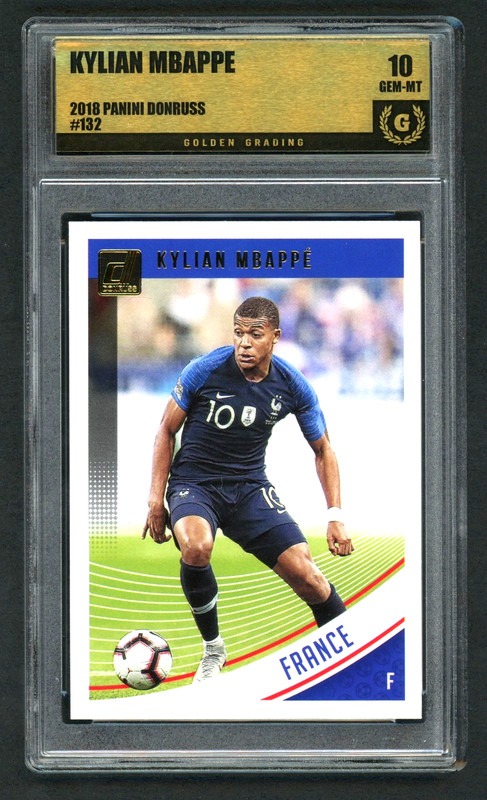 2018-19 Donruss #132 Kylian Mbappe France Rookie Card (RC) Graded 10 Gem Mint