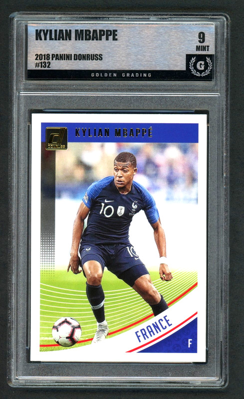2018-19 Donruss #132 Kylian Mbappe France Rookie Card (RC) Graded 9 Mint