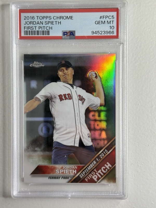 2016 Topps Chrome First Pitch #FPC5 Jordan Spieth Golf RC Rookie PSA 10 GEM MINT
