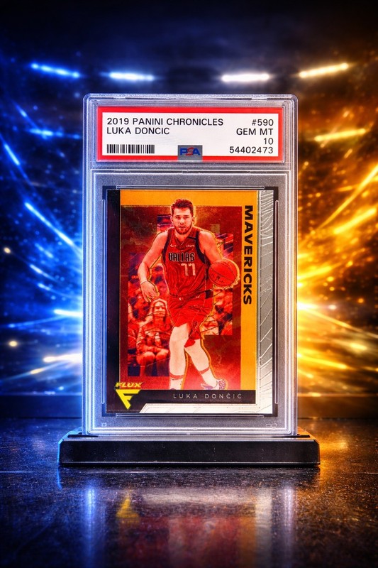 2019 Panini Chronicles Flux #590 Luka Doncic PSA 10 GEM MINT | Mavericks