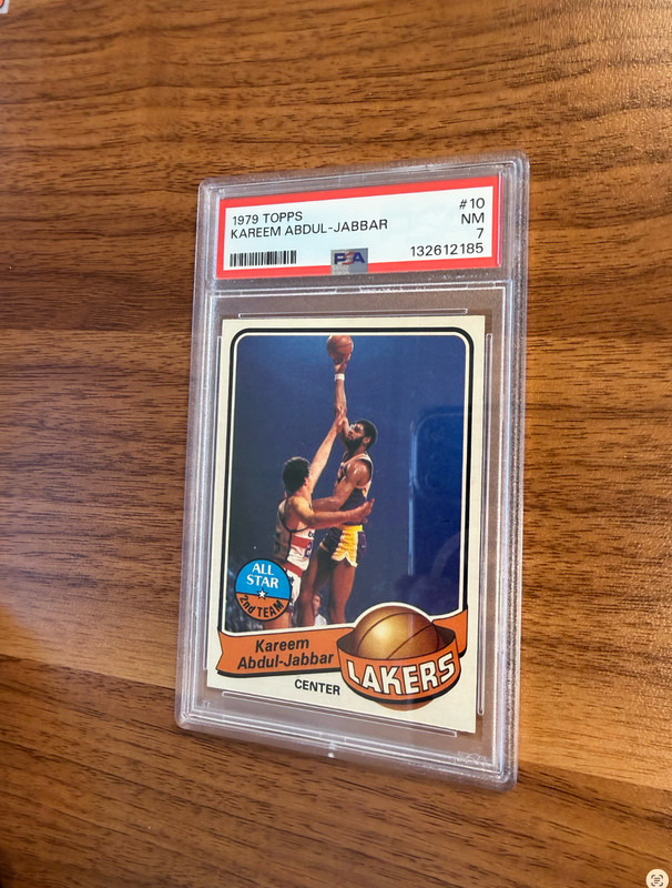 1979 TOPPS BASKETBALL #10 KAREEM ABDUL-JABBAR PSA 7