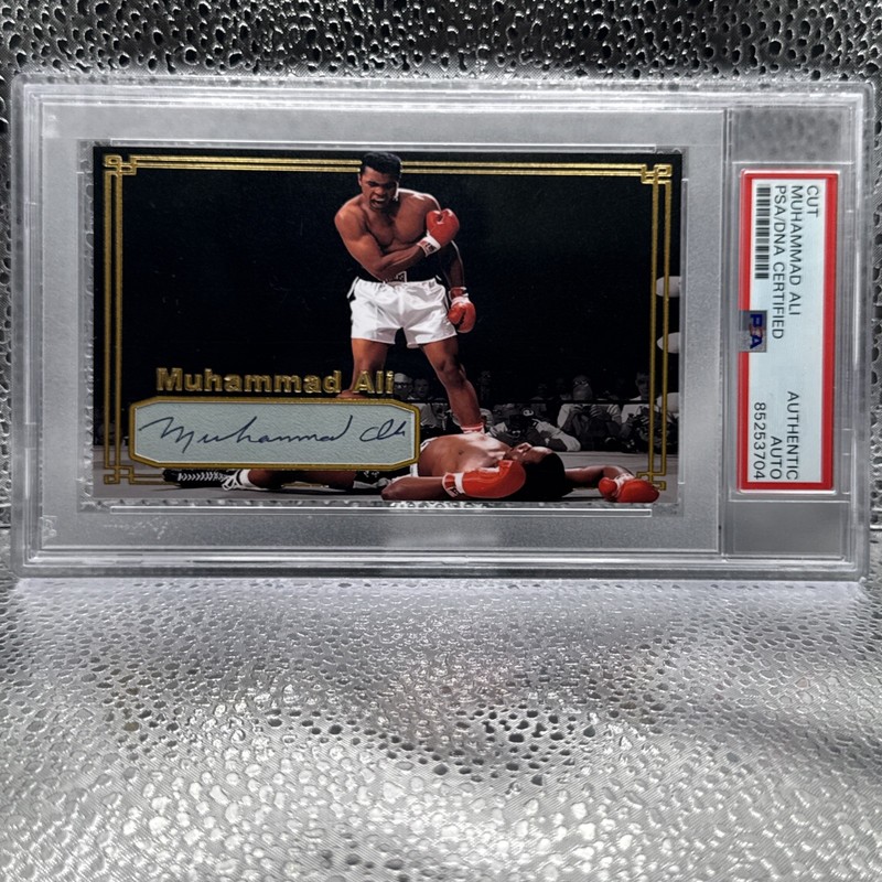 Muhammad Ali signed Cut Custom Card PSA DNA Slab Boxing HOF Auto 1/1! 🔥🔥