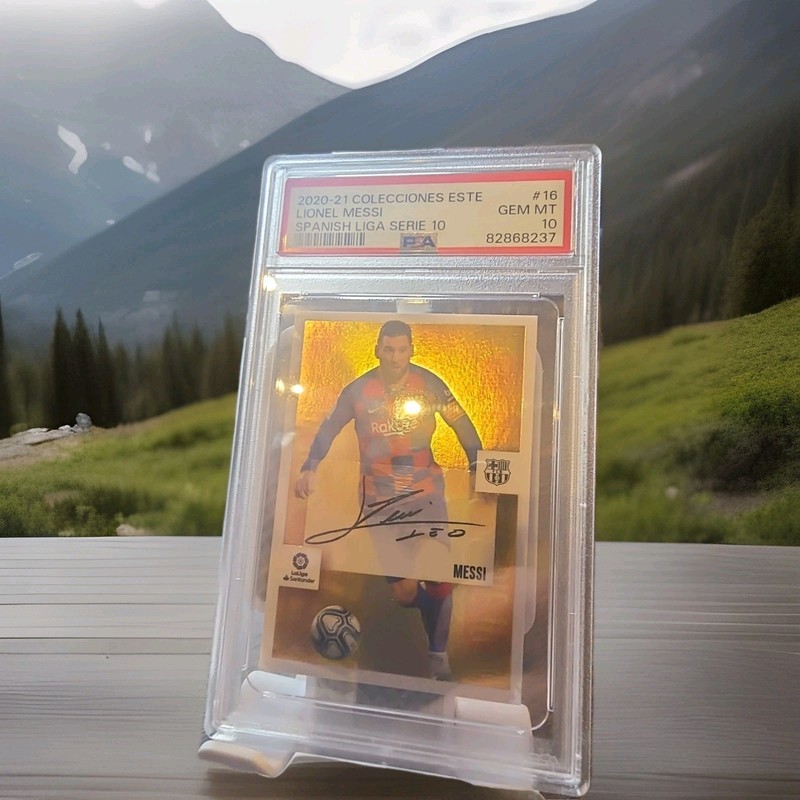 Lionel Messi 2020-21 Colecciones Este Autografo Spanish Liga Serie 10 Auto Mint