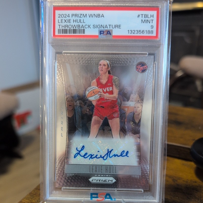Lexie Hull 2024 Panini WNBA Prizm #TB-LH Throwback Auto PSA 9 POP 4