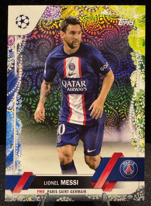 2022-23 Topps UEFA Club Competitions Carnaval #1 Lionel Messi PSG