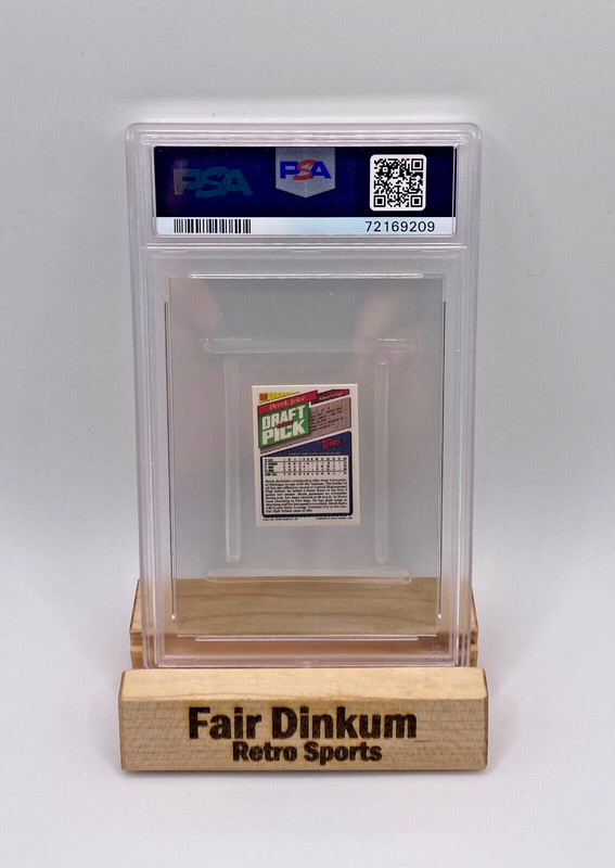 1993 Topps Micro Baseball Derek Jeter #98 Rookie New York Yankees HOF PSA 8 view 2