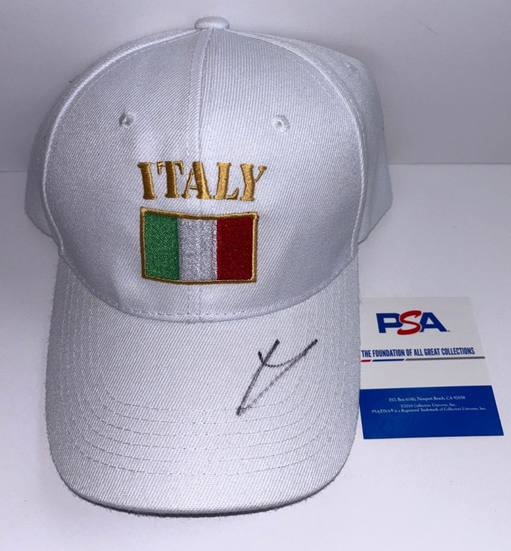 JANNIK SINNER SIGNED ITALY HAT CAP AUSTRALIAN US WIMBLEDON OPEN CHAMPION PSA/DNA