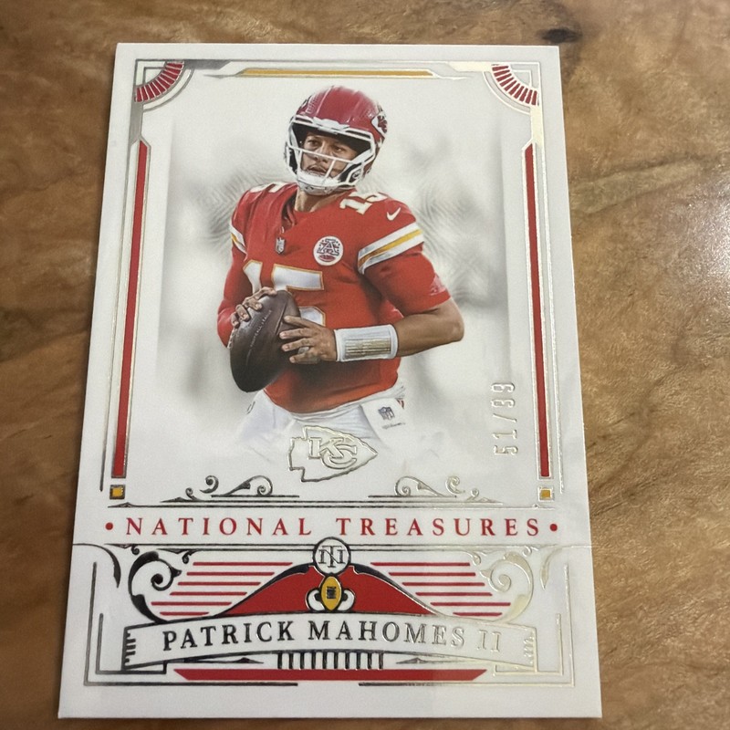 2025 Panini National Treasures Patrick Mahomes II 51/99