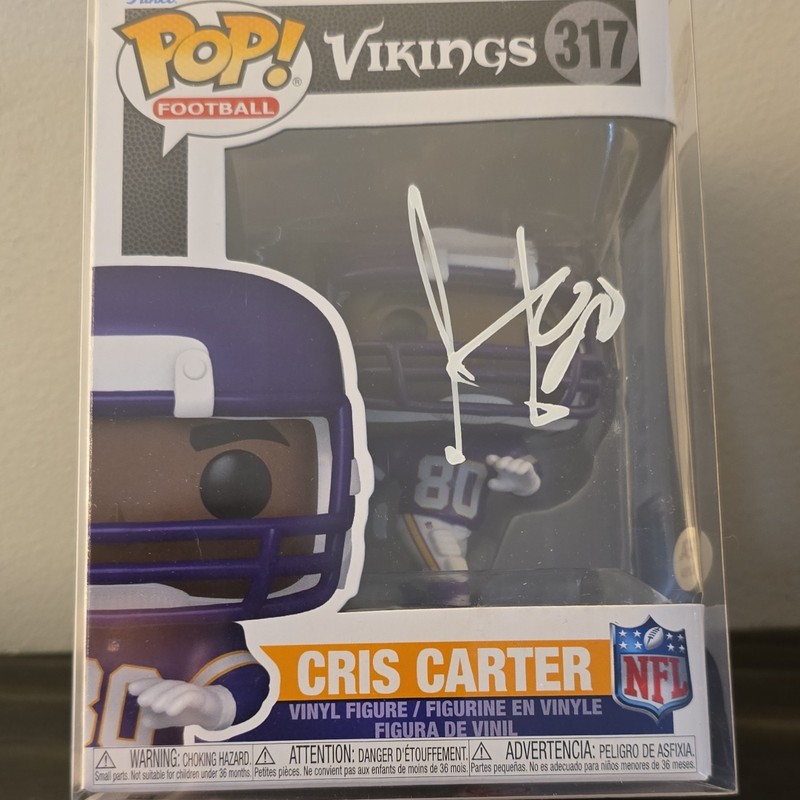 Funko Pop! Vinyl NFL Cris Carter Autographed #317 PSA AQ19354
