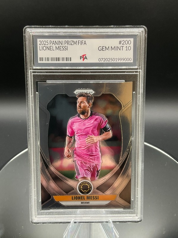 2025 Panini Prizm FIFA World Cup #200 Lionel Messi ~ Graded GEM MINT PTA 10🔥
