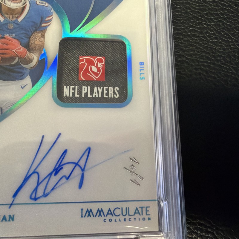 2024 Immaculate Keon Coleman Patch Auto Platinum #1/1 view 2