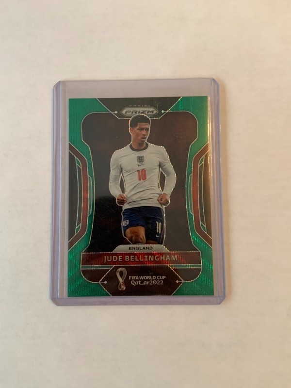 2022 Panini Prizm World Cup Qatar Jude Bellingham #90 Green Wave Prizm
