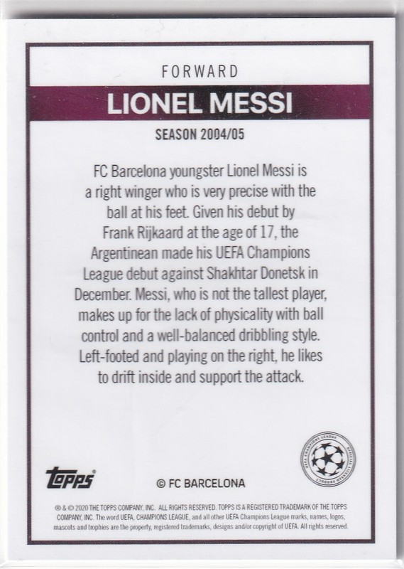 Topps Lost Rookie Card RC - Lionel Messi view 2