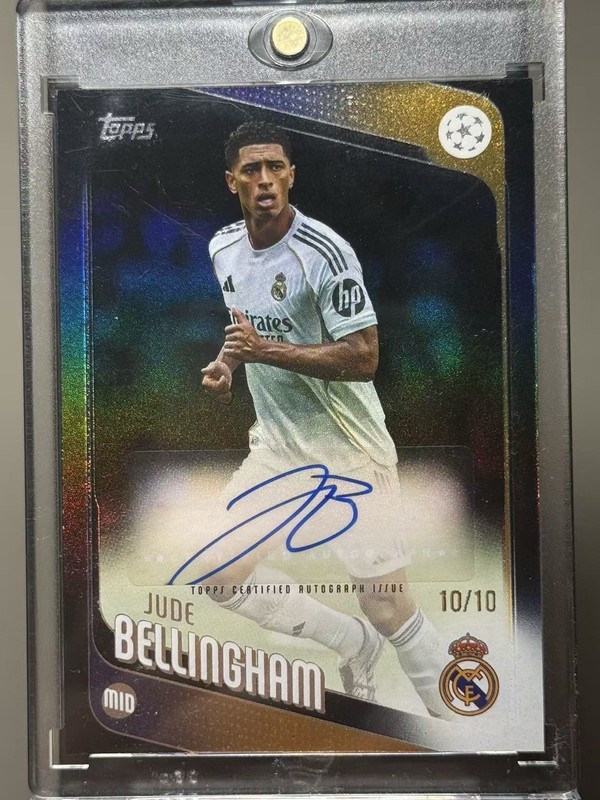Jude Bellingham Auto /10 Topps UCC 2025 Real Madrid SSP #10/10