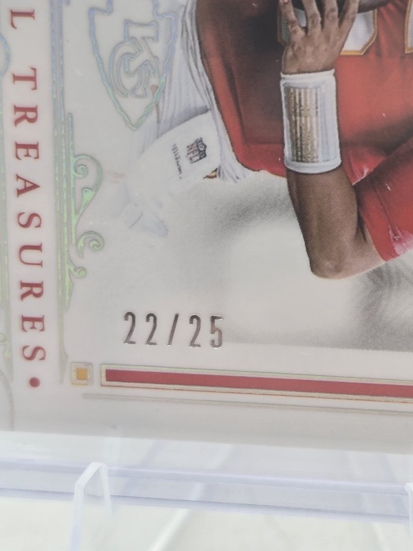 2025 Panini National Treasures - Patrick Mahomes II #47 Holo Silver Chiefs /25 view 2