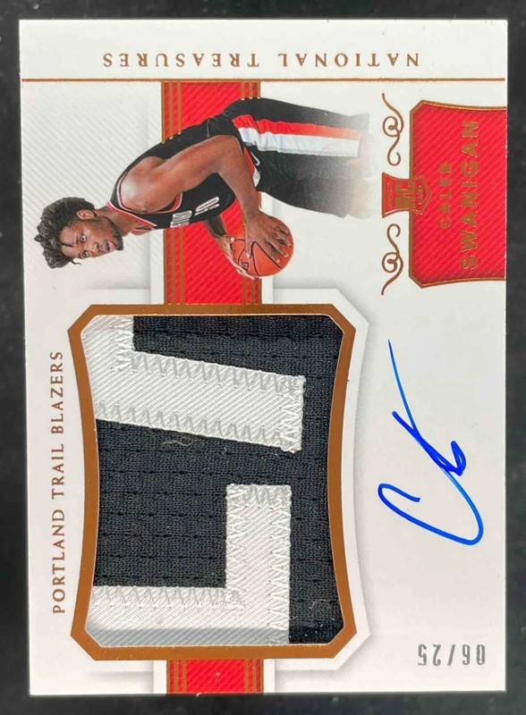 2017-18 Panini National Treasures Bronze #125 Caleb Swanigan RC Auto /25