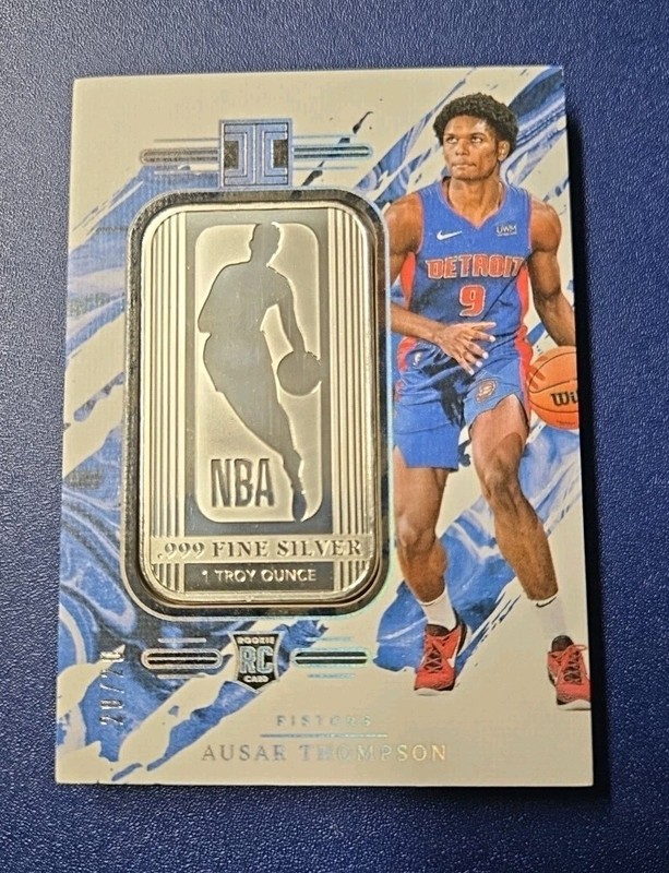 2023-24 Impeccable Ausar Thompson #42 RC Rookie NBA Logoman Silver Bar 20/20