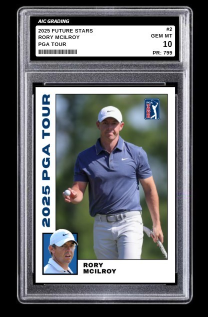 2025 Rory McIlroy Future Stars PGA Tour Card #2 2025 PGA Tour Graded 10