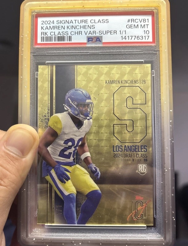 2024 Topps Signature Kamren Kinchens Chrome V Superfractor RC #1/1 PSA 10