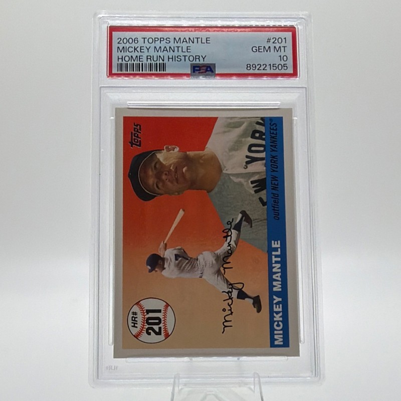 Topps 2006 Mantle Mickey Mantle Home Run History #201 PSA 10 Yankees