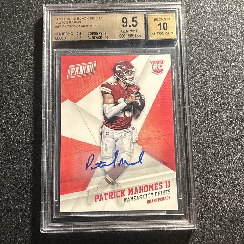 2017 Patrick Mahomes RC Auto Panini Black Friday Autograph SSP Rookie 🔥💰🔥
