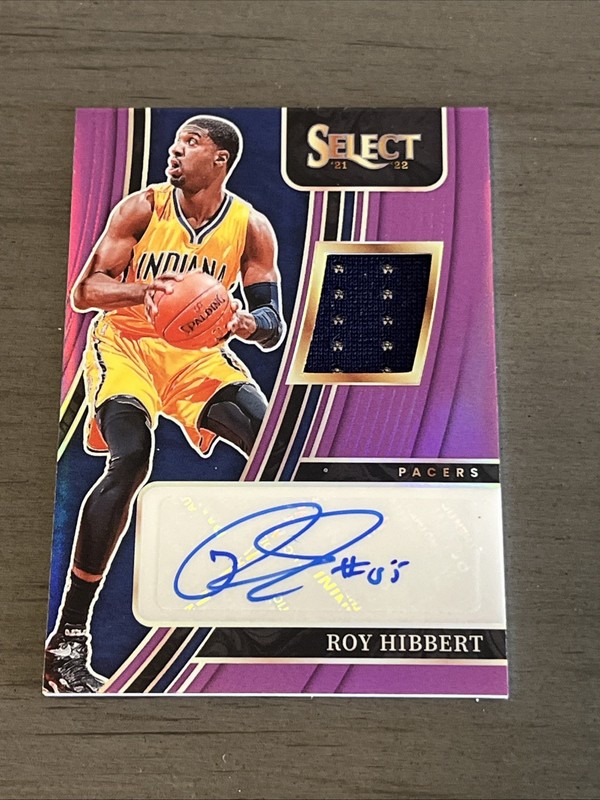 2022 Panini Select Roy Hibbert Game-Worn Patch Auto /99 Pacers