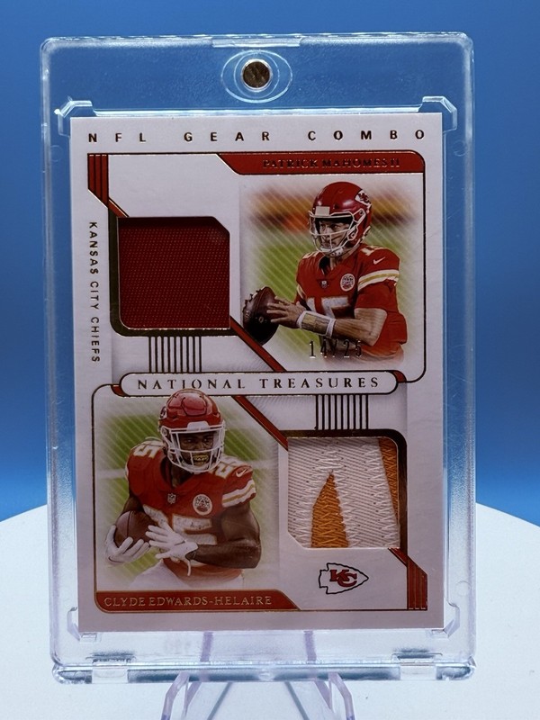 Panini 2020 National Treasures Prime/25 Mahomes GAME WORN Patch - KC Chiefs