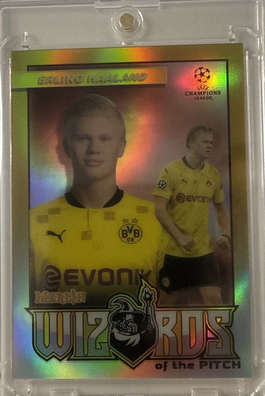 Erling Haaland Wizards Of The Pitch Topps Merlin Gold /50