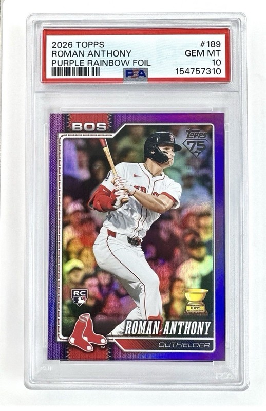 Roman Anthony PSA 10 Ohtani /25 Chase Pack GUARANTEED AUTO/NUMBERED/RELIC 🔥