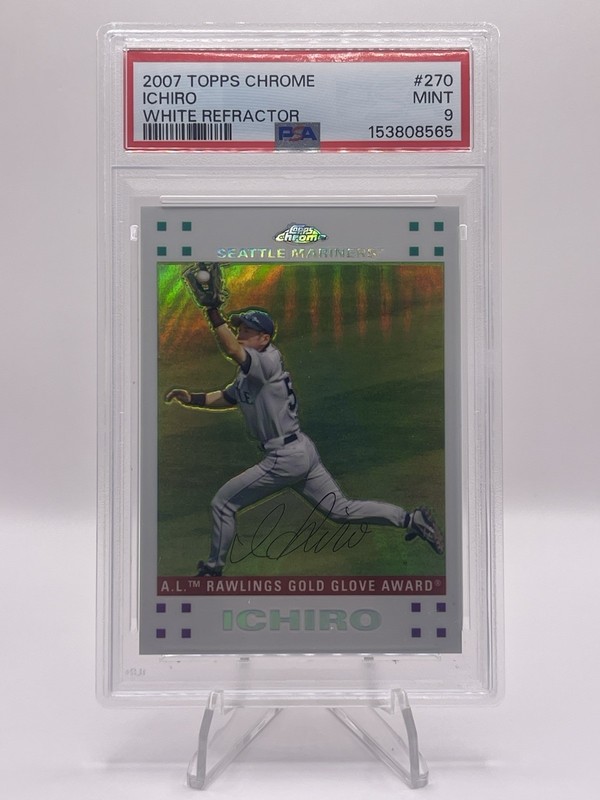 Ichiro Suzuki 2007 Topps Chrome  #270 White Refractor /660 PSA 9