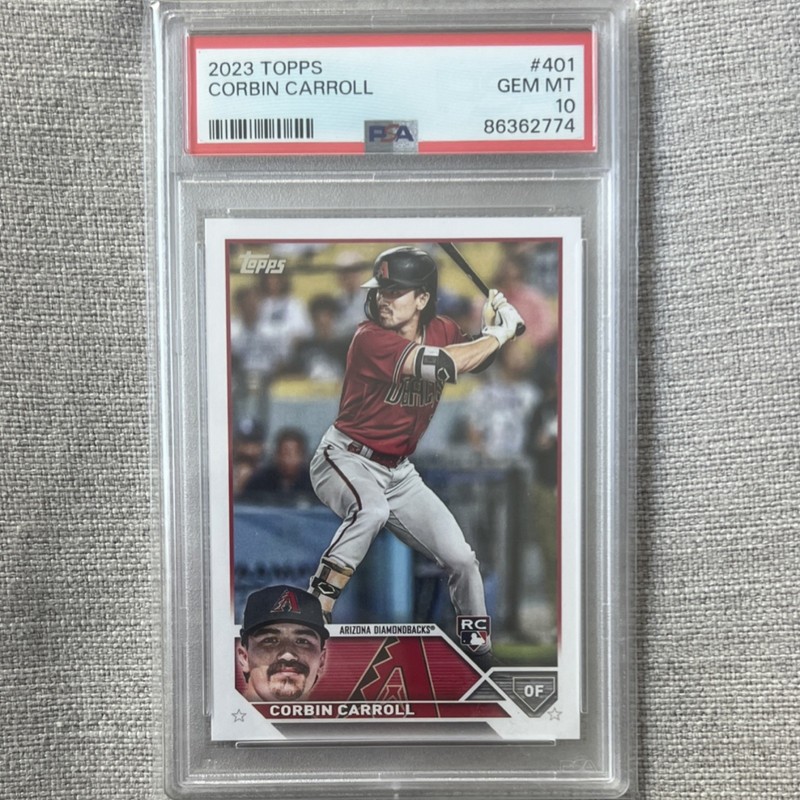 Topps 2023 Series 2 Corbin Carroll Rookie Base #401 PSA 10 Arizona Diamondbacks
