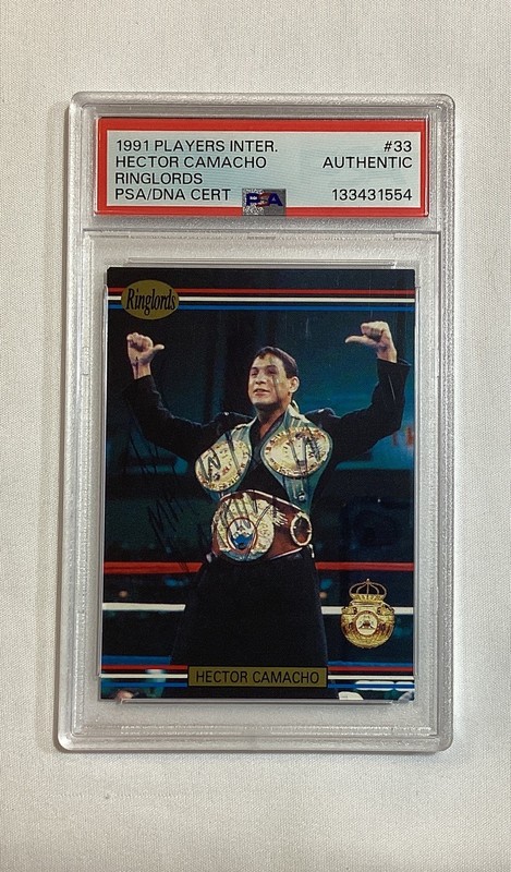 HECTOR MACHO CAMACHO RC 1991 RINGLORDS SIGNED AUTOGRAPH ROOKIE CARD #33 PSA AUTO