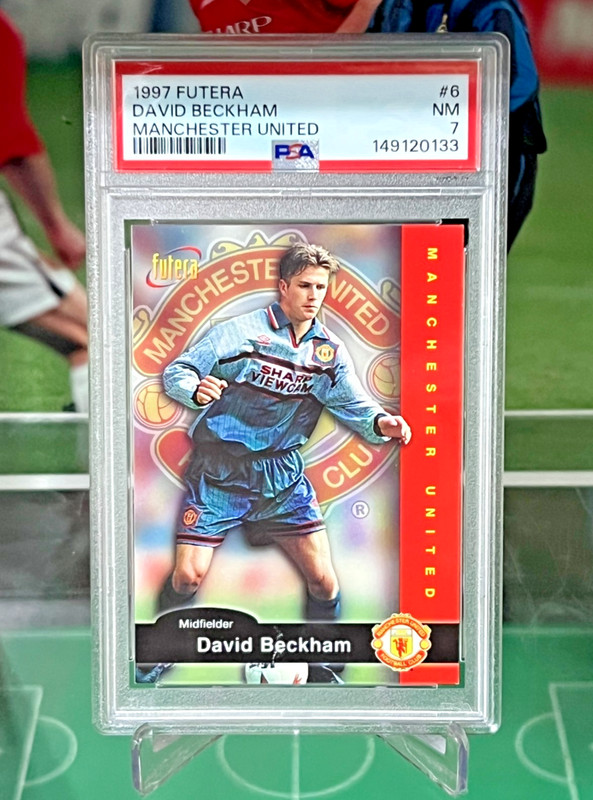 1997 Futera Manchester United David Beckham #6 PSA 7