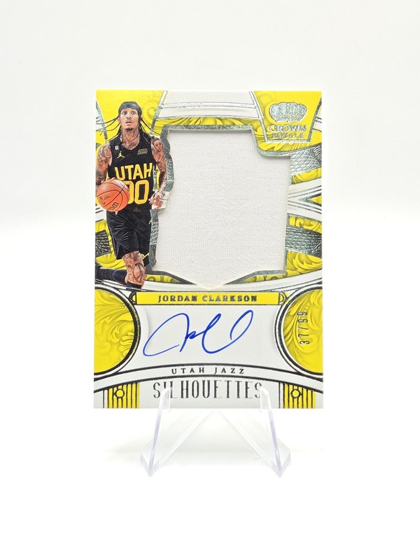 Jordan Clarkson 2023-24 Crown Royale Silhouettes Auto Patch SP #/99 #SL-CLK