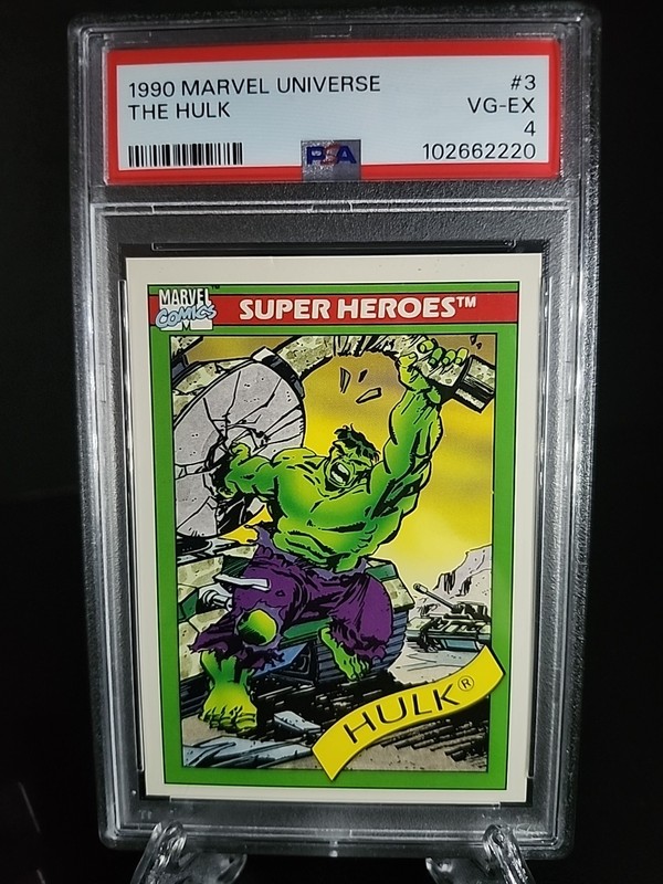 1990 Marvel Universe SUPER HEROES The Hulk #3 PSA 4 VGEX