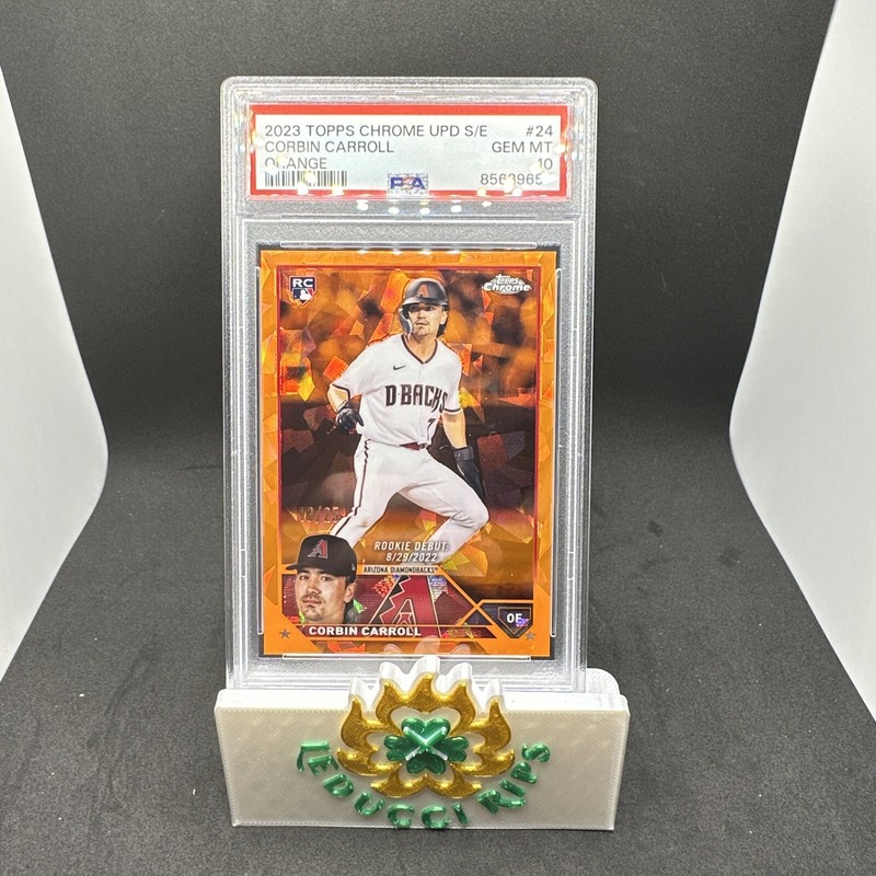 CORBIN CARROLL 2023 Topps Chrome update Sapphire #24  RC Orange /25 PSA 10