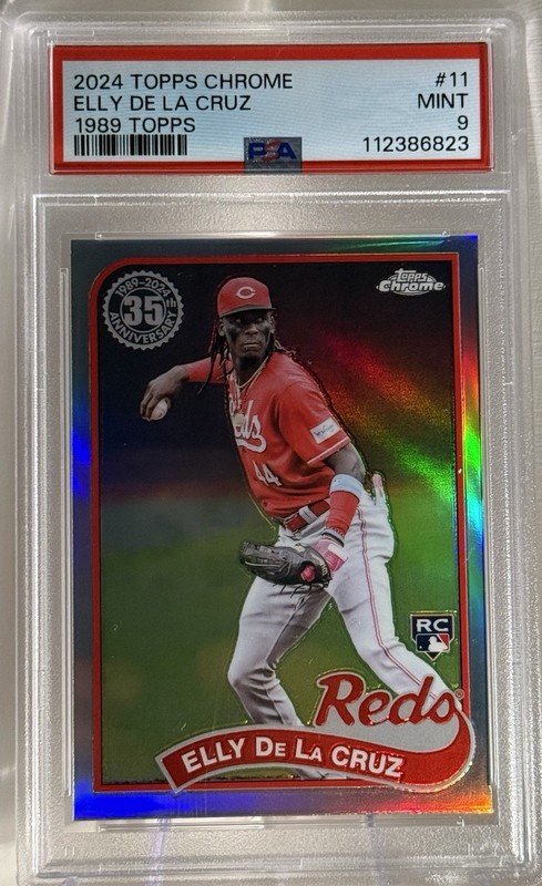 Elly De La Cruz Rookie 2024 Topps Chrome PSA 9