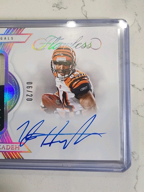 TJ Houshmandzadeh 2025 Panini Flawless Patch Auto #06/20 Bengals #PA-TJH view 2