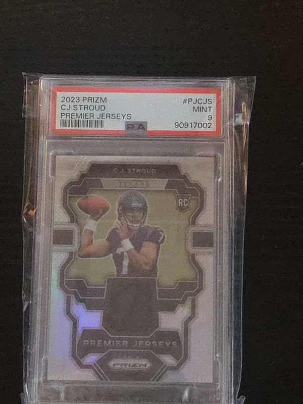 2023 CJ Stroud Prizm Premier Jersey Rookie Psa 9 Mint Silver RC