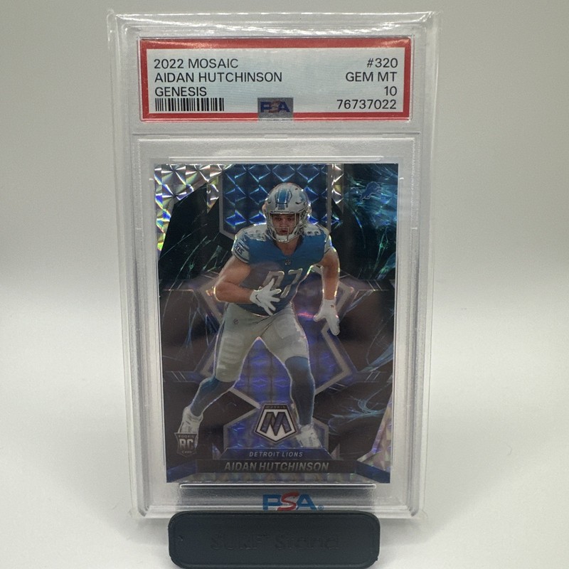 2022 Panini Mosaic Rookie Aidan Hutchinson #320 Genesis Mosaic Prizm (RC) PSA 10