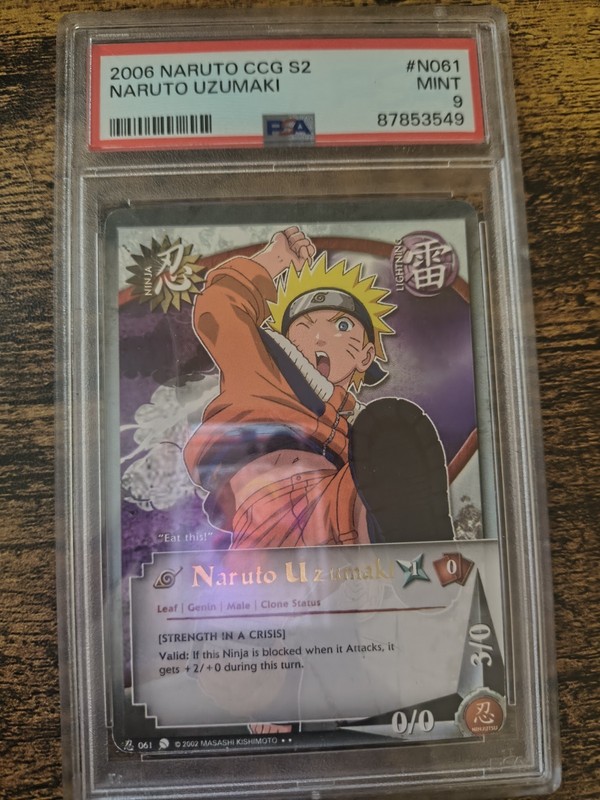 Naruto CCG #N061 Series 2 PSA 9