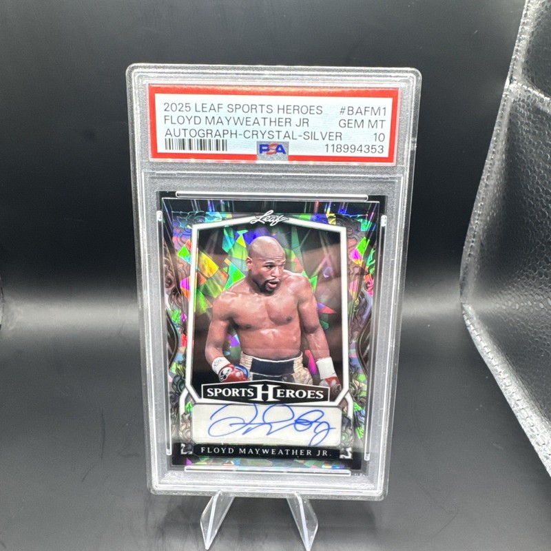 2025 Leaf Metal Sports Heroes Floyd Mayweather Jr.  Crystals Auto /35 POP4!💎🔥