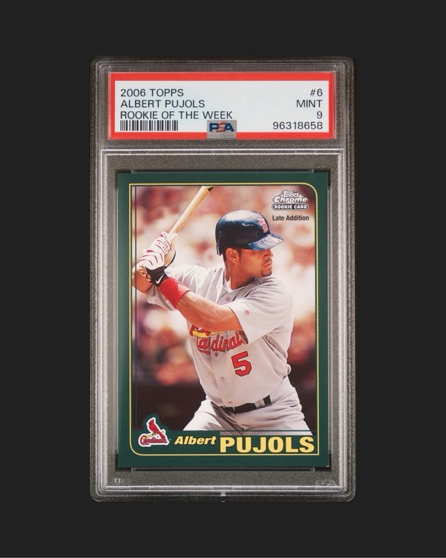 Albert Pujols PSA 9 Rookie Of The Week  2006 Topps Chrome