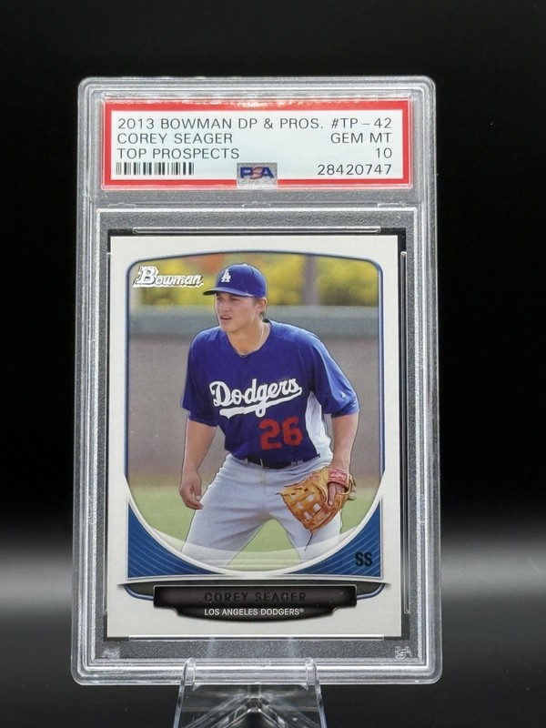 2013 Bowman Draft Picks & Prospects Corey Seager #TP-42 (RC) Dodgers PSA 10