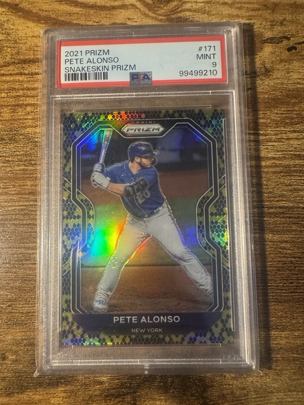 2021 Prizm Pete Alonso Snakeskin Prizm #171  PSA 9 04/50 Low pop