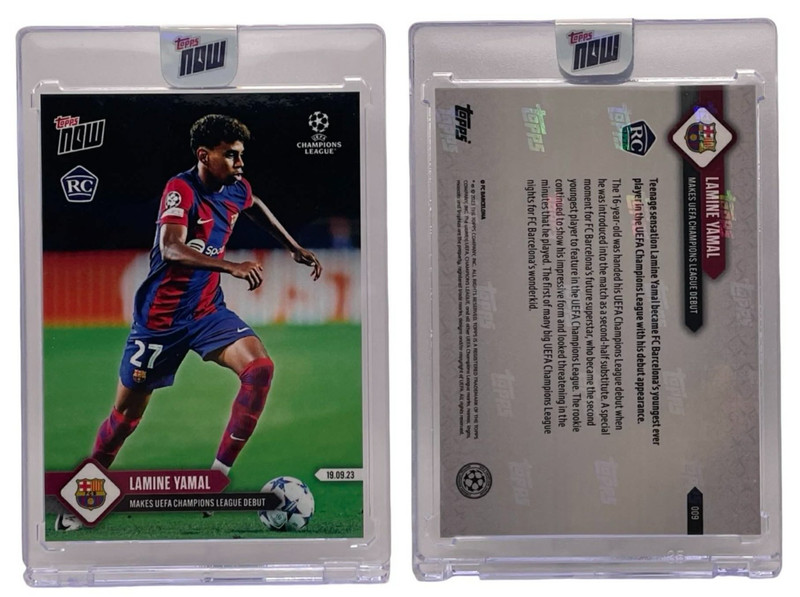 2023 Topps Now Champions Leauge #9 Lamine Yamal Rookie Card (RC)