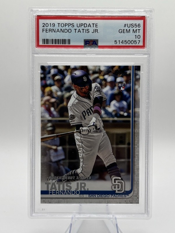 Fernando Tatis Jr Rookie PSA 10 Topps 2019 Update #US56 San Diego Padres