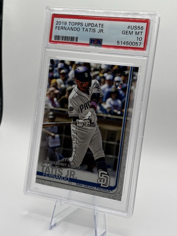 Fernando Tatis Jr Rookie PSA 10 Topps 2019 Update #US56 San Diego Padres view 2