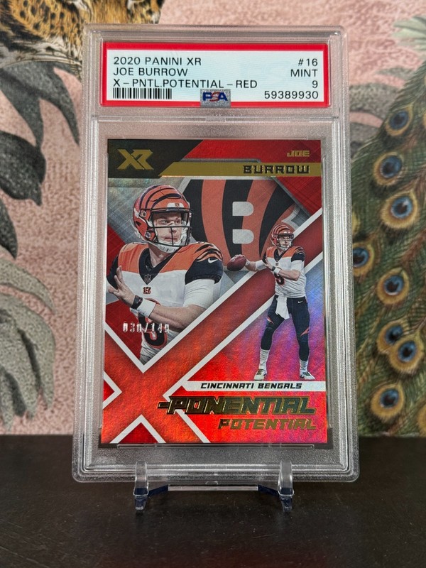 2020 Panini XR Joe Burrow PSA 9 Rookie X-Potential Red /149 - POP 14 - RareCo
